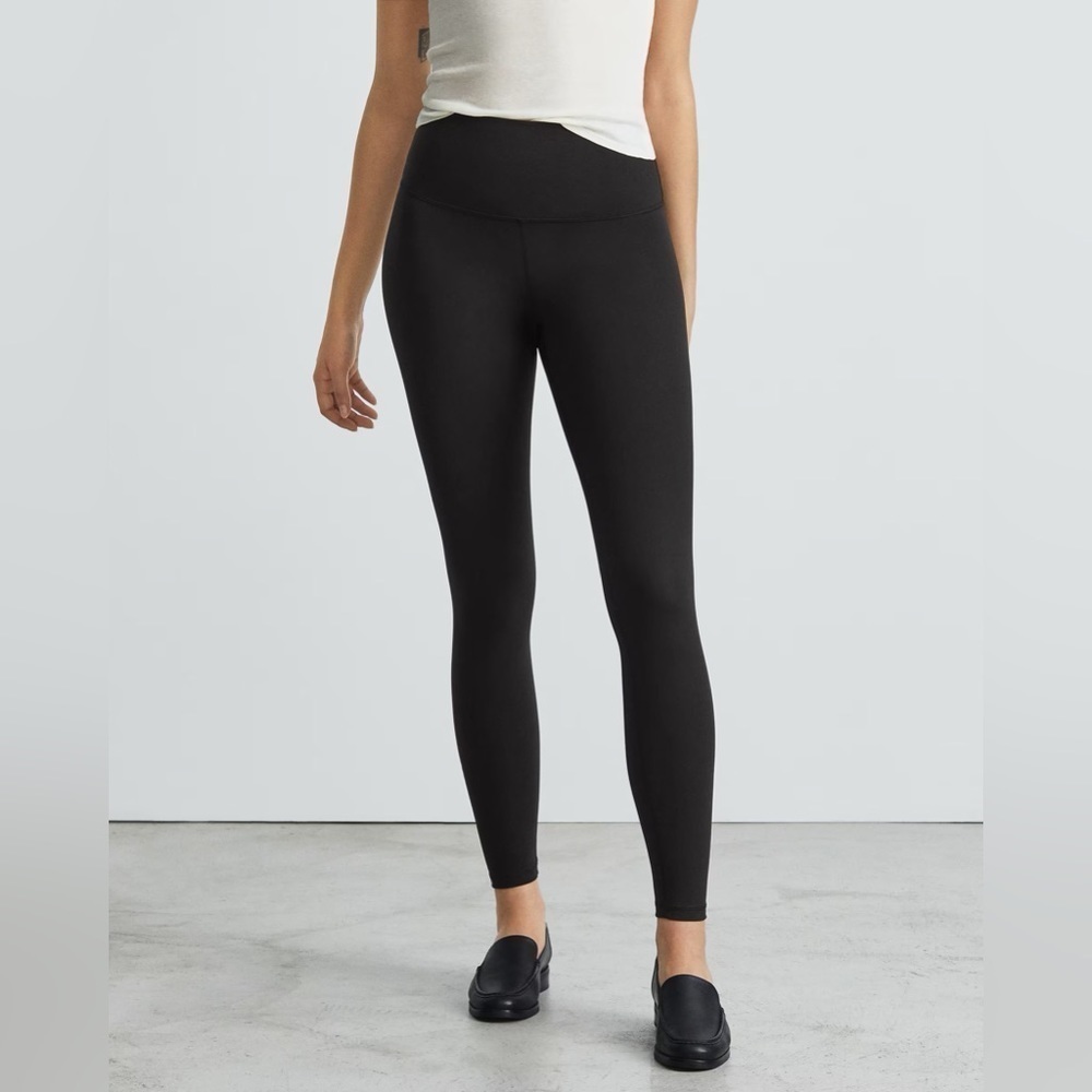 Everlane Womens Black Ultra Soft High Rise Renew Ankle Leggings Size Extra Small